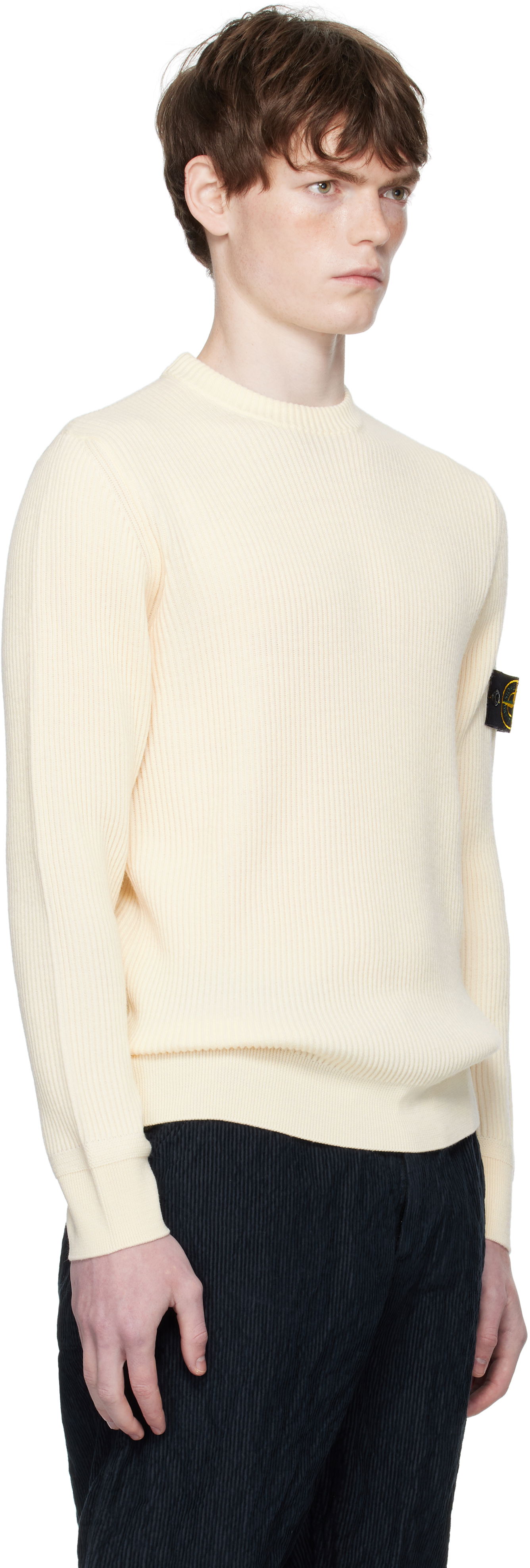 Sweater Stone Island Stone Island Full Rib RWS Wool Sweater Gul | K2S15 5100053 S00C2, 1