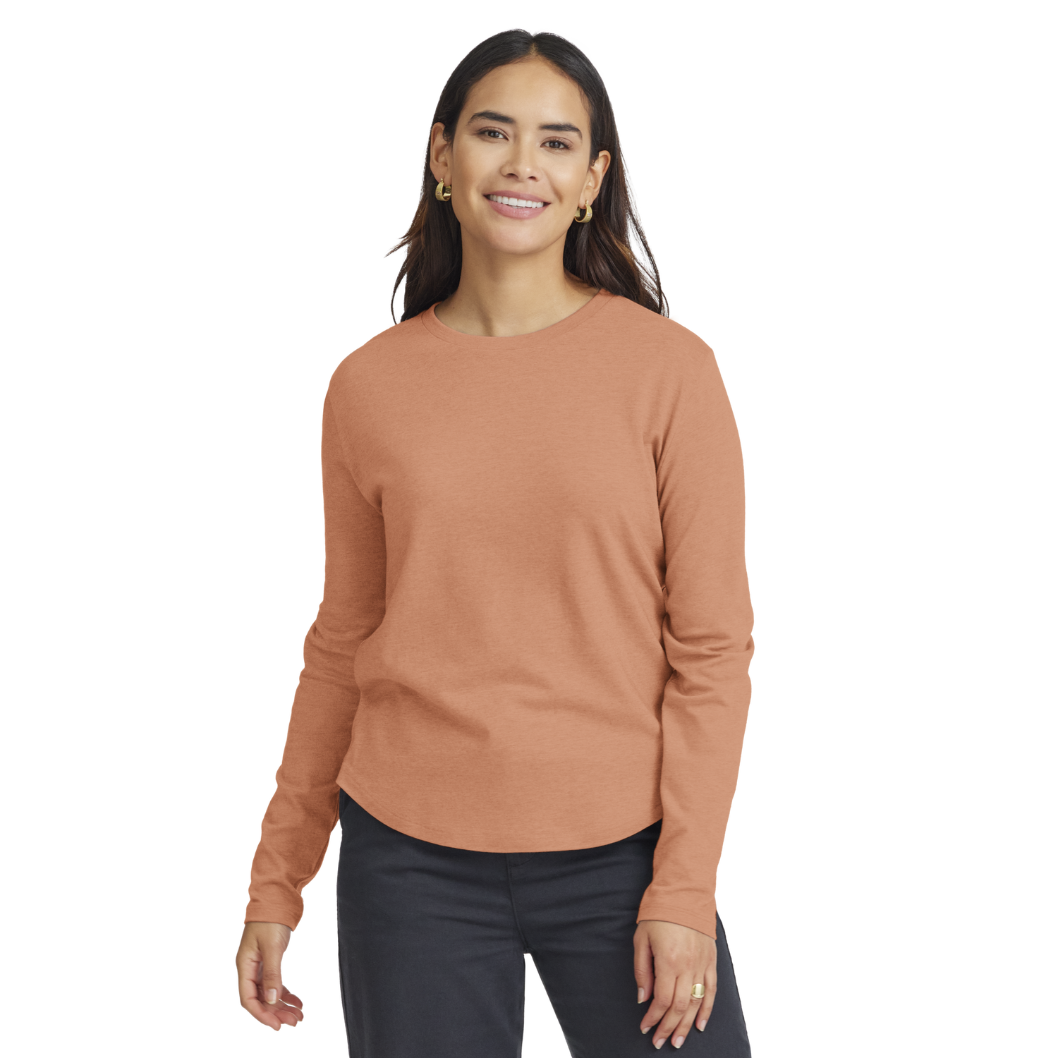 T-shirt Allbirds Merino Long Sleeve Tee, Size XS Orange | A12106W, 0