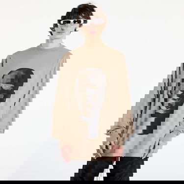 T-shirt Rick Owens Rick Owens DRKSHDW Jumbo Long Sleeve T-Shirt Beige | DU02E7261 RNEP1 8809, 0