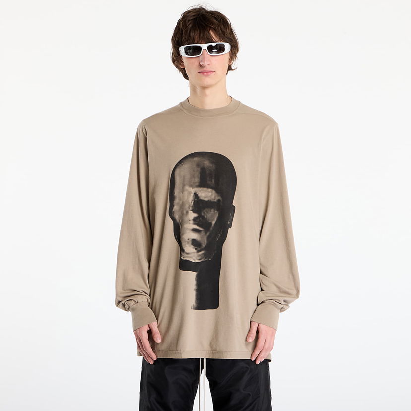 T-shirt Rick Owens Rick Owens DRKSHDW Jumbo Long Sleeve T-Shirt Beige | DU02E7261 RNEP1 8809