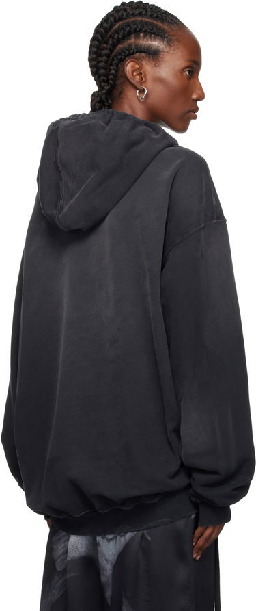 Sweatshirt Ann Demeulemeester Ann Demeulemeester Anne Marie 'Doves' High Comfort Hoodie Svart | 2520-W-JSW01-55-FA639-098, 2