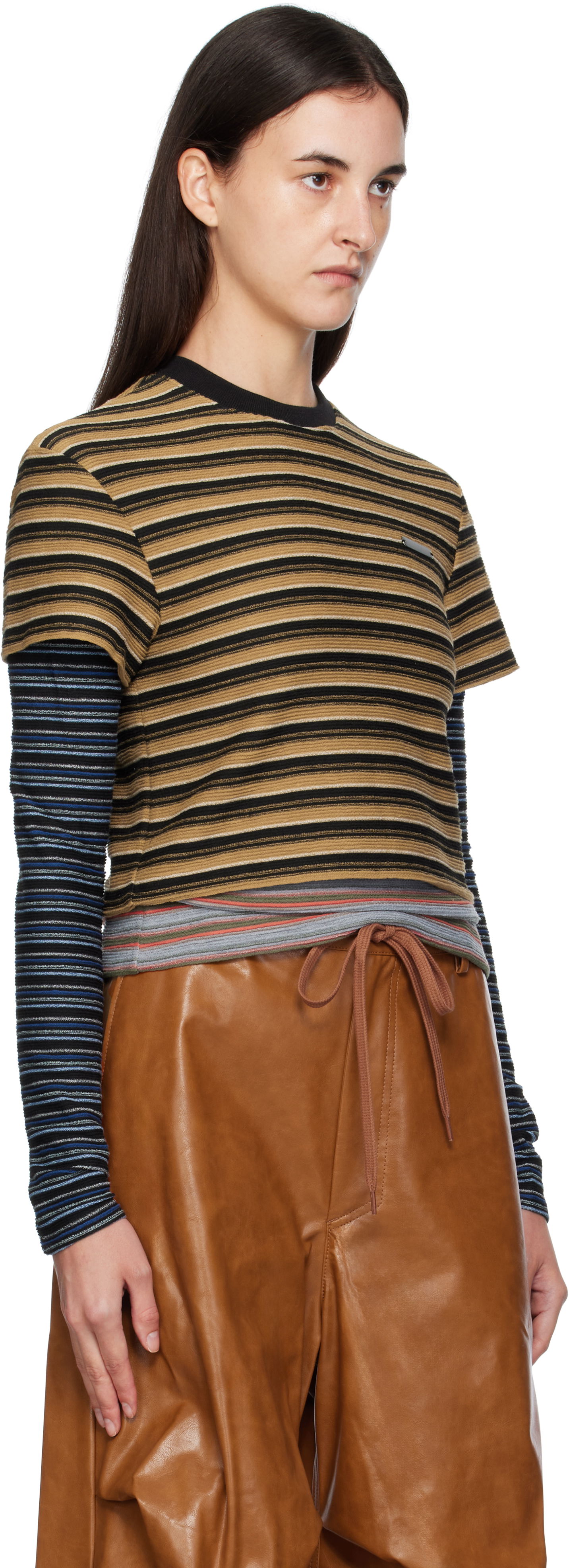 T-shirt Andersson Bell Andersson Bell Striped Long Sleeve T-Shirt Flerfärgad | atb1353w, 1