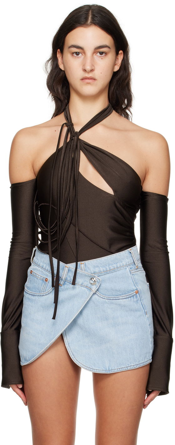 Kropp Coperni Coperni Multi Strap Bodysuit Brun | COPJS68545