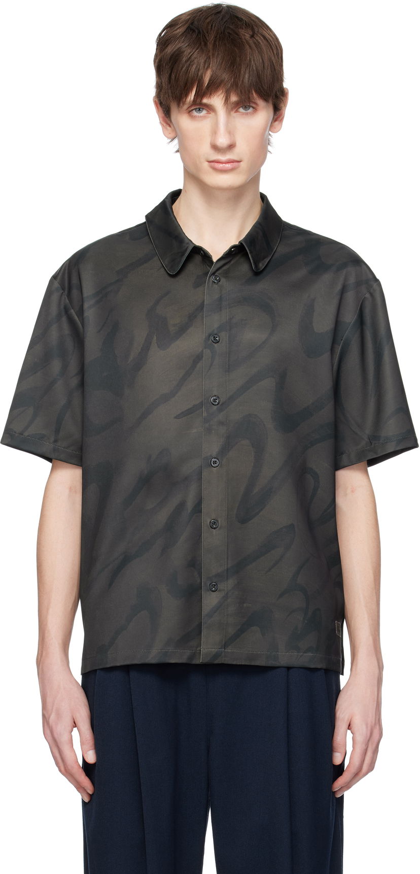Skjorta Dime Dime Chilling Satin Shirt Grön | DIMESP259BLK