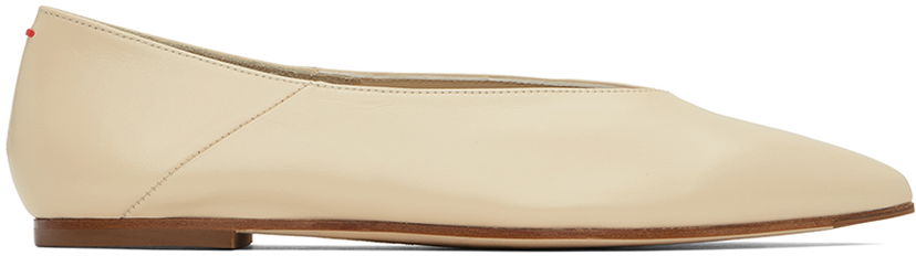 Kläder Aeyde Aeyde Moa Ballerina Flats Beige | A11-FL-VNCP08FL-0119-100-007