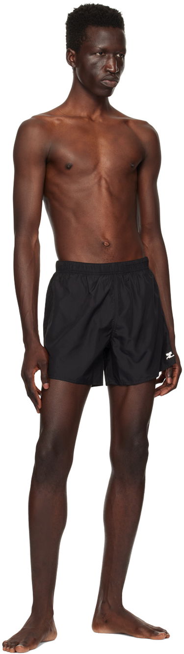 Badkläder Courrèges Swim Shorts with Embroidered Logo Svart | 123JMB014PL0103, 3