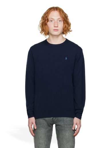 Sweater Polo by Ralph Lauren Crewneck Mörkblå | 710876714001