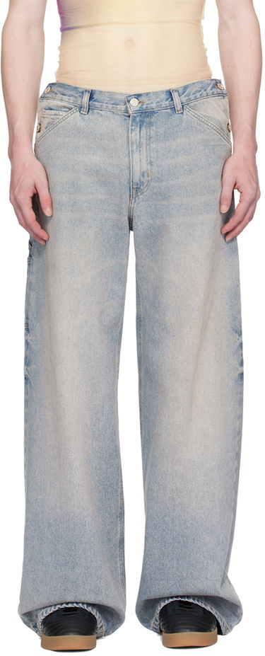 Jeans Courrèges Sailor Wide-Leg Jeans Blå | 124DPA188DE0016, 0
