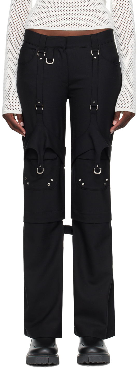 Byxor Off-White Black Harness Trousers Svart | OWCF020F23FAB0011000