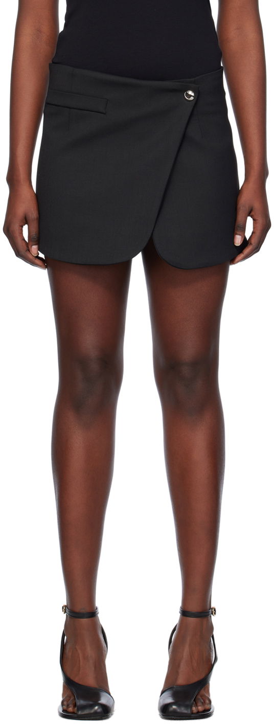 Kjol Coperni Coperni Tailored Asymmetrical Miniskirt Svart | COPJ24111