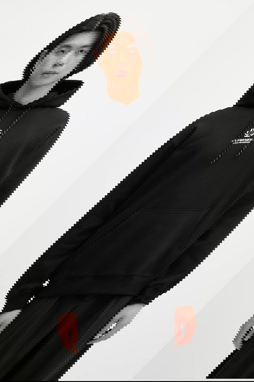 Sweatshirt AAPE by A Bathing Ape AAPE Now Hoodie with Application Svart | AAPSWMB323XXN, 0