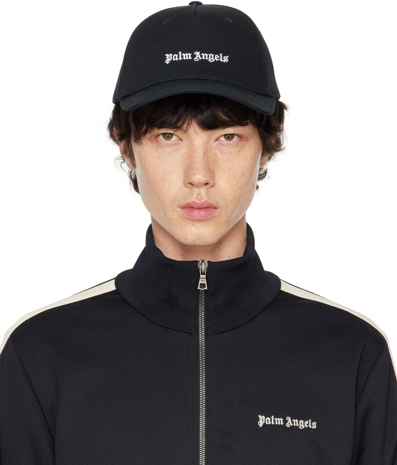 Keps Palm Angels Classic Logo Cap Svart | PMLB094C99FAB0011003, 0