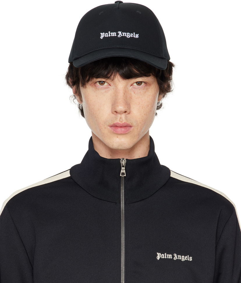 Keps Palm Angels Classic Logo Cap Svart | PMLB094C99FAB0011003