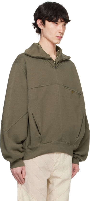 Sweater ISABEL MARANT Isabel Marant Wilfrid Half-Zip Sweatshirt Grön | SW0139HA-B4M01H, 1