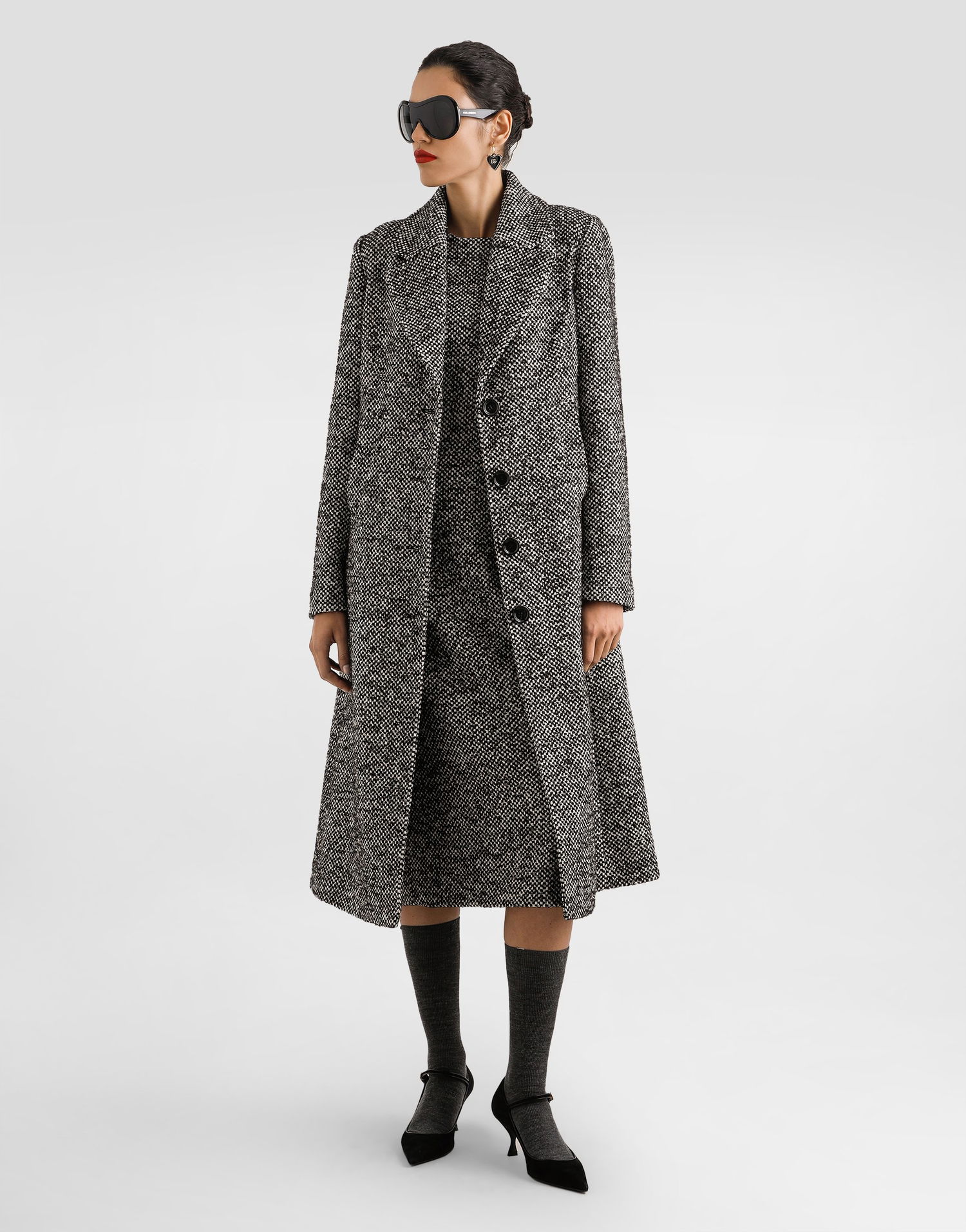 Klä Dolce & Gabbana Dolce & Gabbana Damier Sleeveless Midi Dress Flerfärgad | F6GASTFMZAHS8030, 1