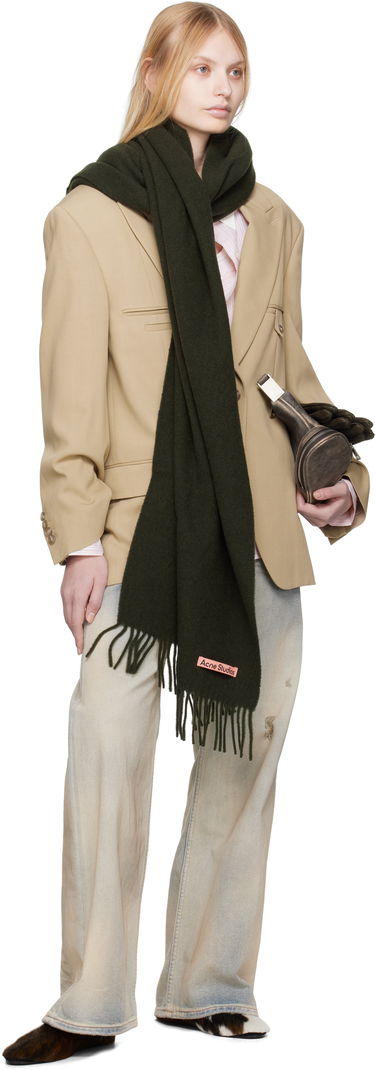 Halsduk Acne Studios Wool Scarf Gul | CA0210-, 2