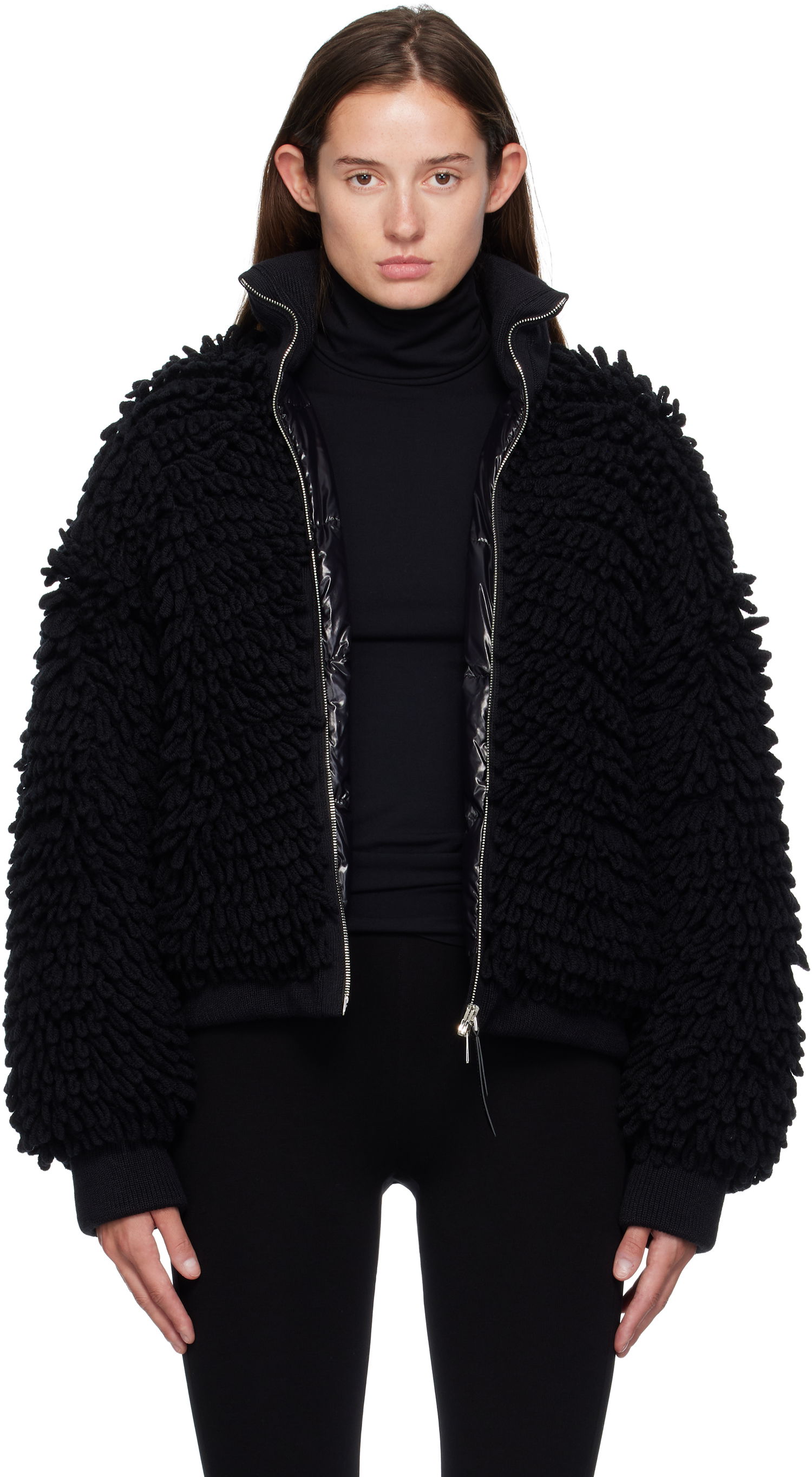 Jacka Moncler EE72 Cardigan Down Jacket Svart | K24039B00004M6567, 0