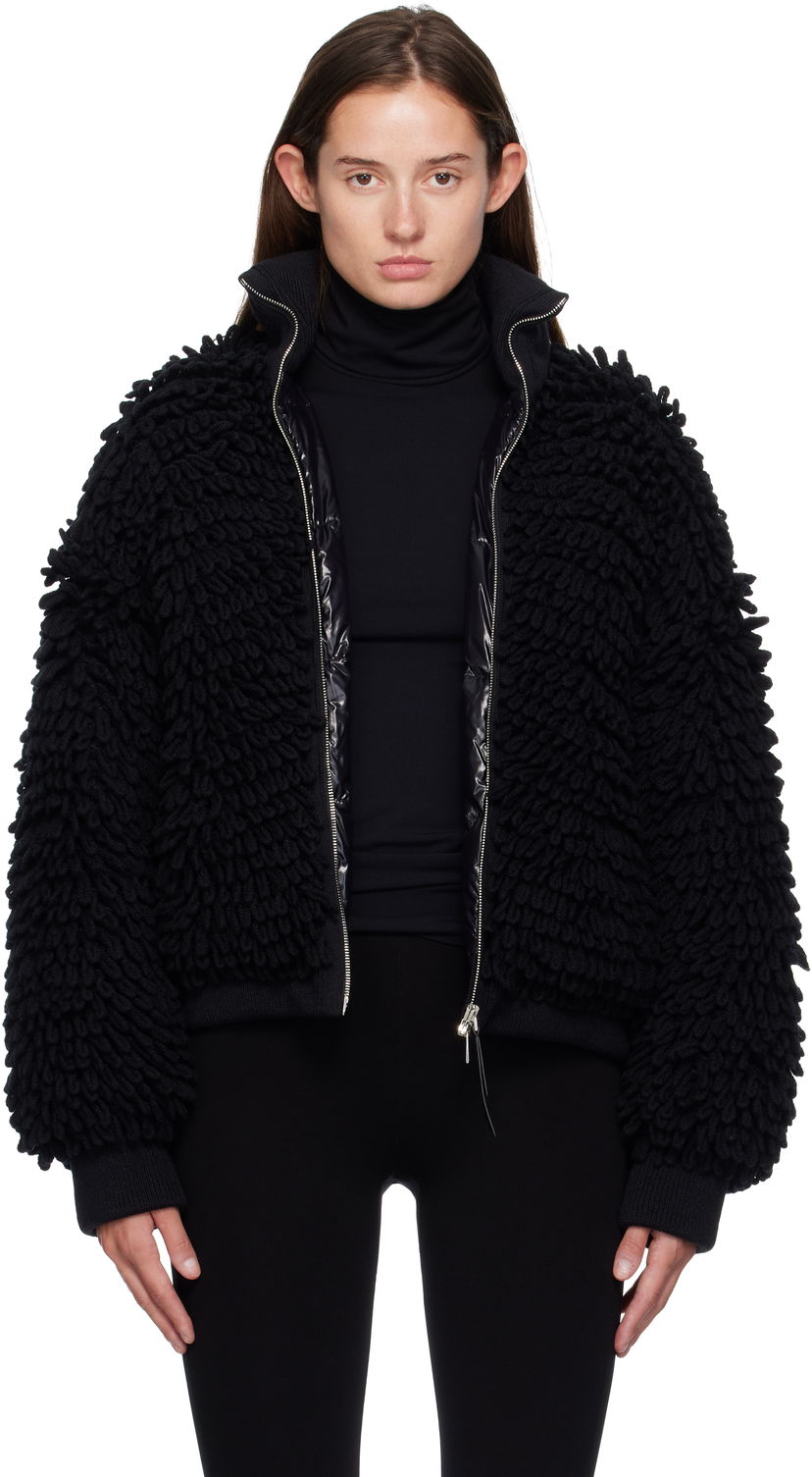 Jacka Moncler EE72 Cardigan Down Jacket Svart | K24039B00004M6567