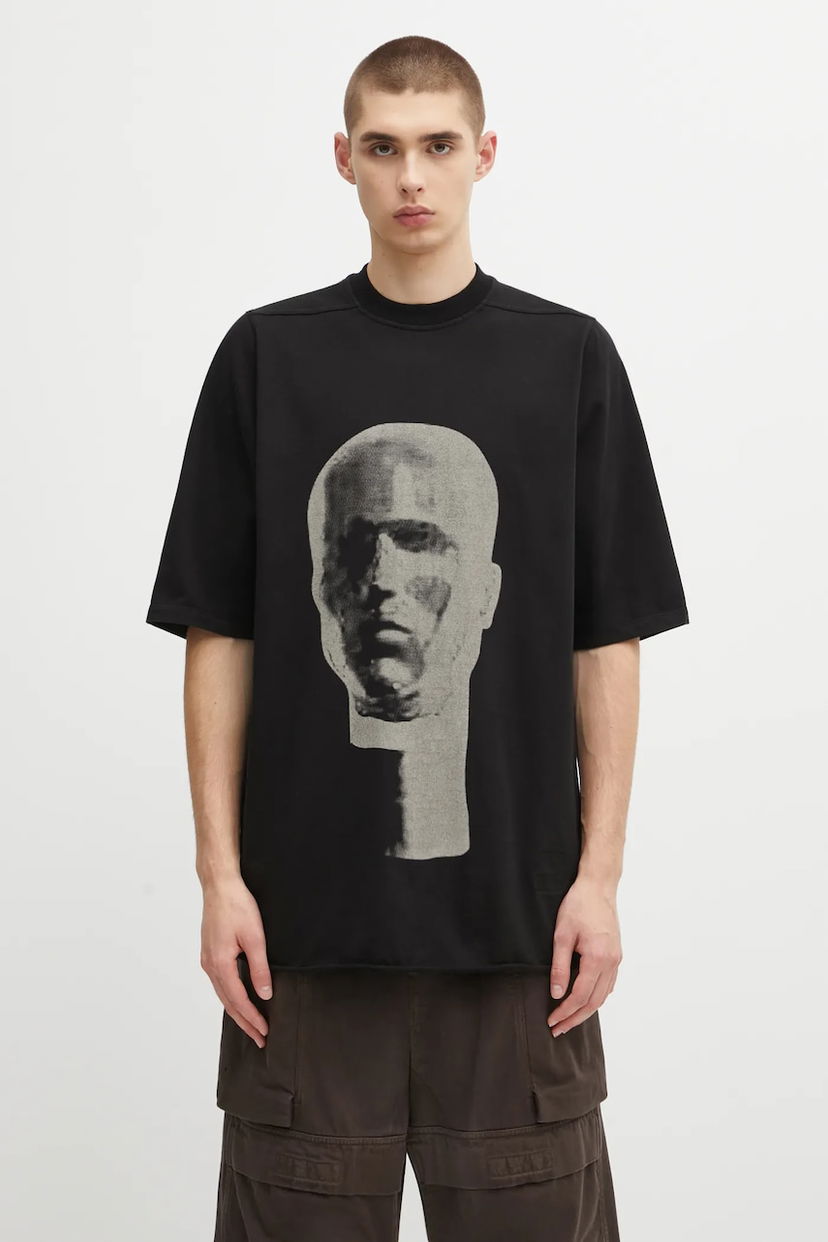 T-shirt Rick Owens Rick Owens DRKSHDW Jumbo T-Shirt with Print Svart | DU02E7274.RIGEP1