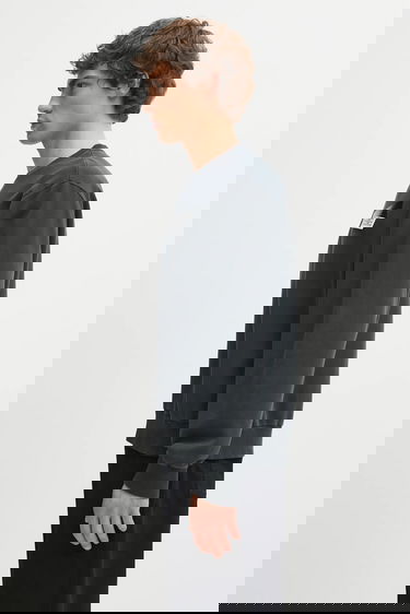 Sweatshirt Maison Margiela MM6 Maison Margiela Patch Cotton Sweatshirt Svart | SH2GU0025.M25024.899, 1