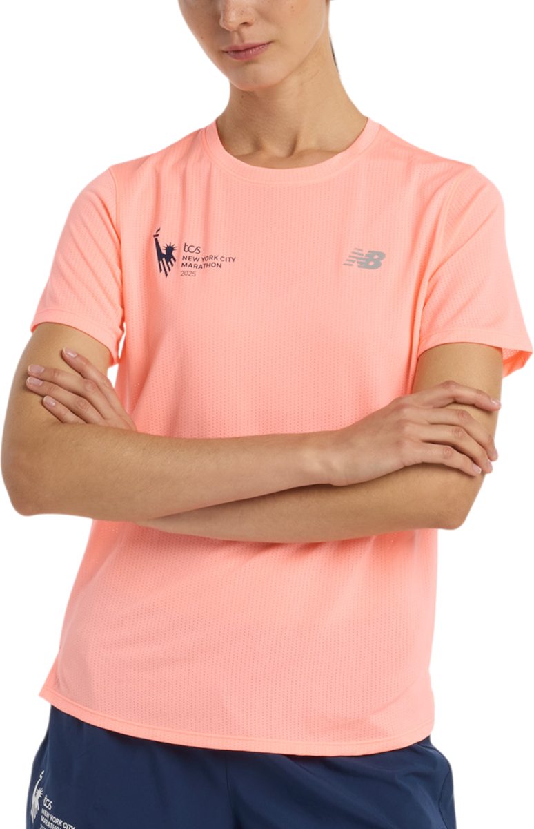T-shirt New Balance NYC Marathon Athletics T-Shirt Orange | wt53253m-gae, 0