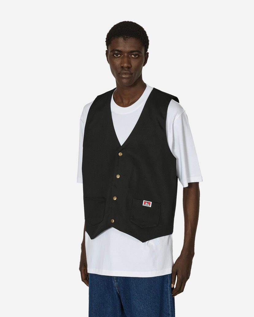 Väst Ben Davis Workwear Pocket Vest Svart | BEN94 001