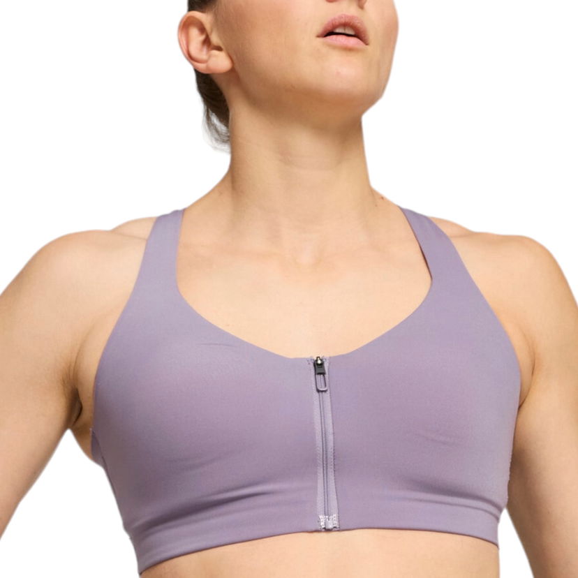 Behå Puma Puma PWR SHAPELUXE Zip Front Sports Bra Purpur | 525881-30