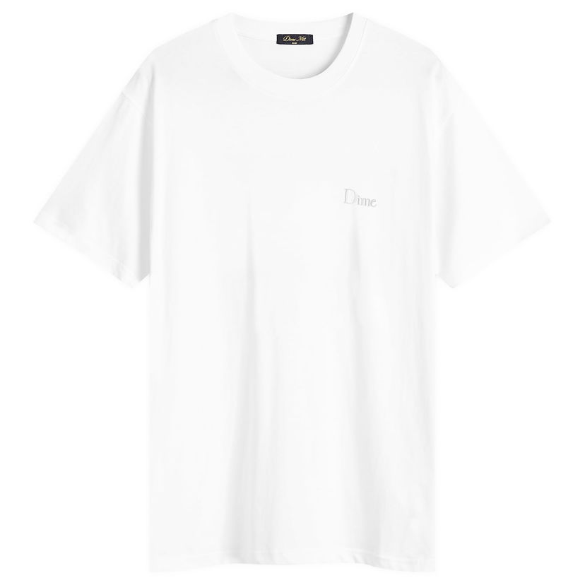 T-shirt Dime Dime Classic Small Logo T-Shirt, Size Large Vit | DIMESP2550WHT