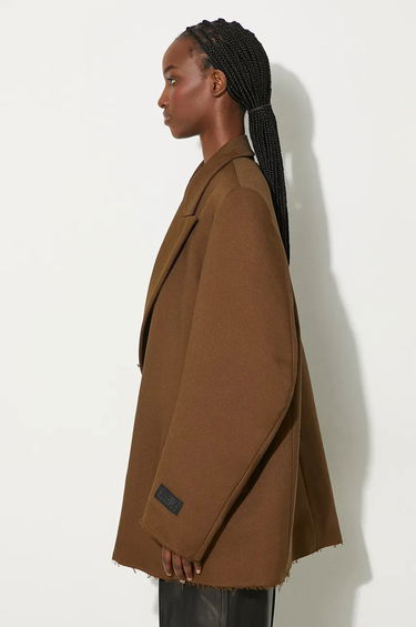 Jacka Maison Margiela Oversized Frayed Blazer Brun | S62BN0106.M35222, 1