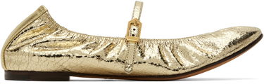 Sneakers och skor LANVIN Mary Jane Ballerina Flats Metallisk | FW-BAMB05-CRCA-H24, 0
