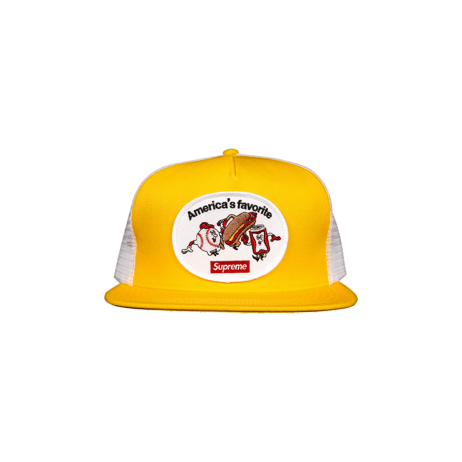 Keps Supreme America’s Favorite Mesh Back 5-Panel Gul | SS21H96 YELLOW, 0