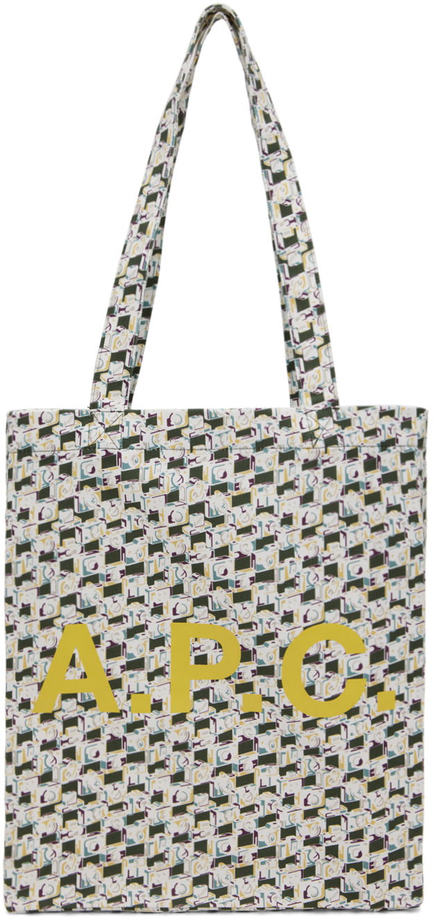 Tygpåse A.P.C. Lou Tote Bag Grå | COGYV-M61442, 0