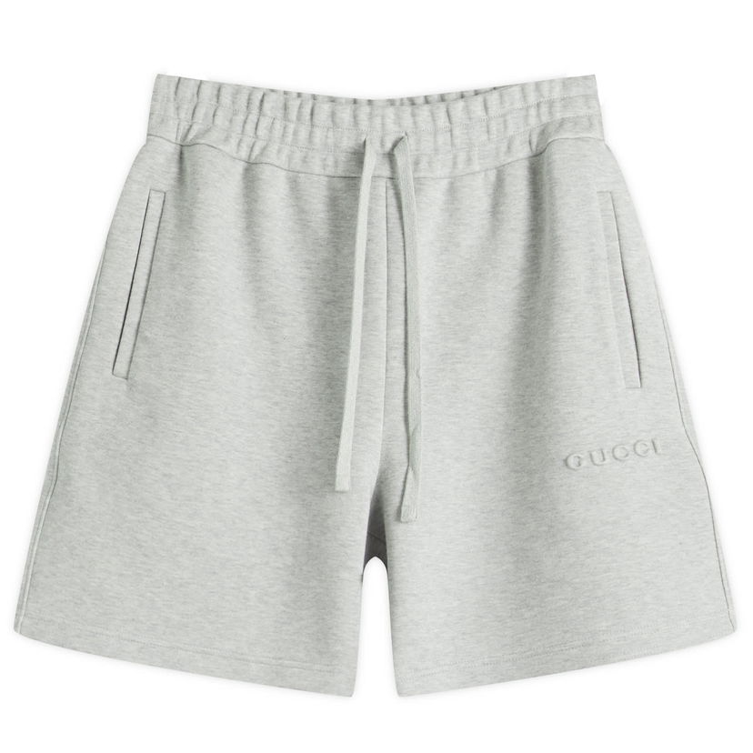 Shorts Gucci Gucci Men's Sweat Shorts, Size Large Grå | 814839-XJG2E-1056