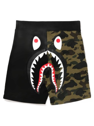 Shorts BAPE 1st Camo Back Shark Sweat Shorts Grön | 1I20-153-004