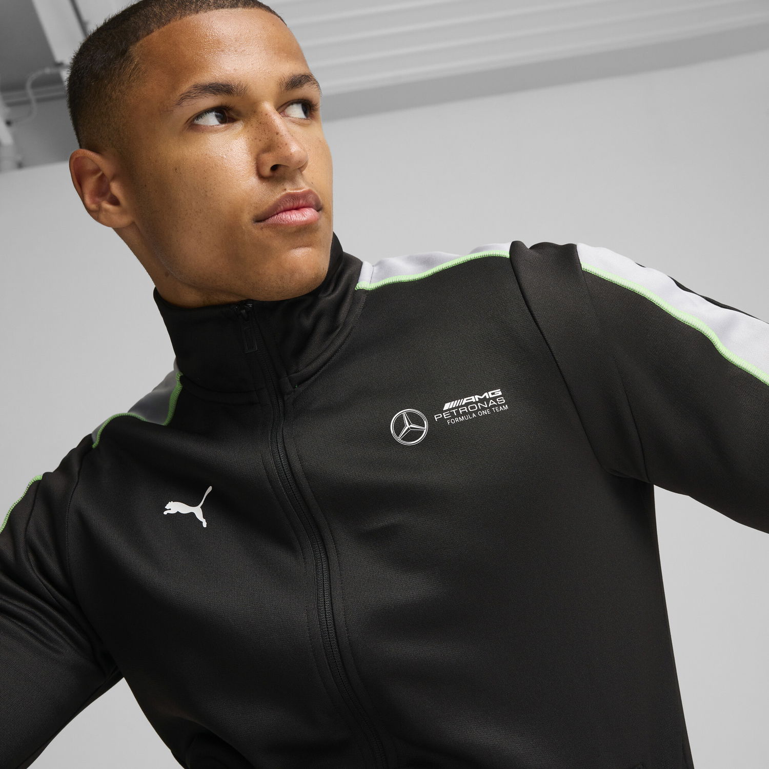 Träningsoverall Puma Mercedes-AMG Petronas F1 MT7+ Men's Track Jacket Svart | 627316_01, 1