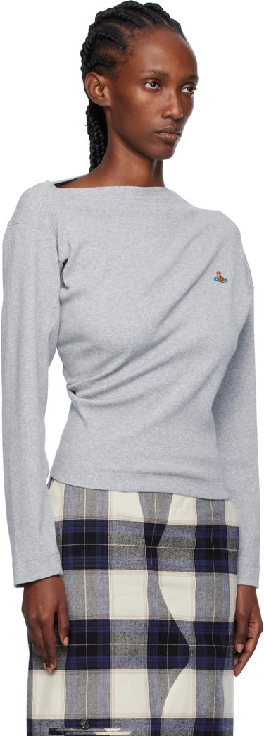 T-shirt Vivienne Westwood Vivienne Westwood Hebo Long Sleeve T-Shirt Grå | 3G01003Y-J009C-, 1