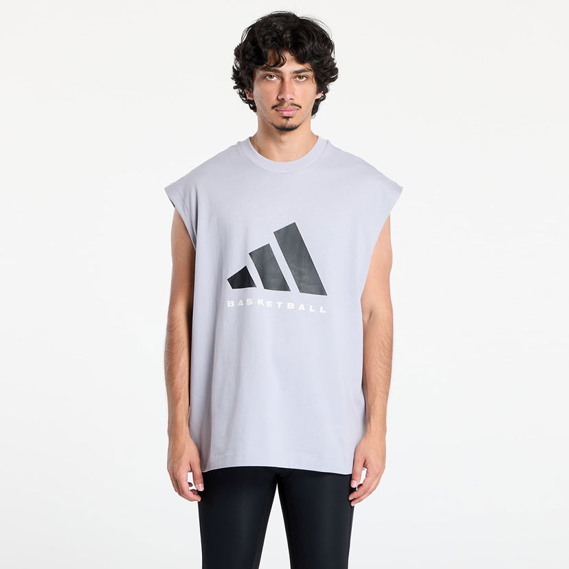 Linne adidas Performance Adidas Basketball Sleeveless T-Shirt Grå | JN3973