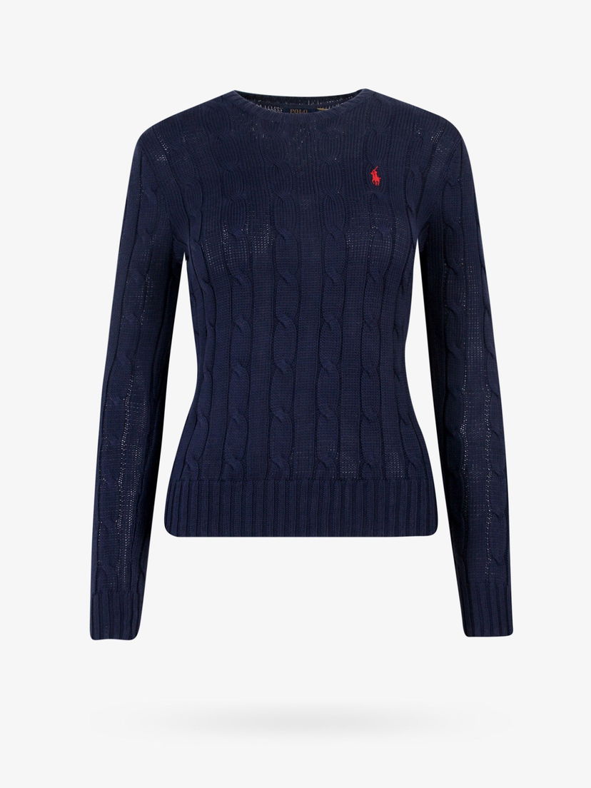 Sweater Polo by Ralph Lauren Cable Knit Sweater Blå | 211910421003