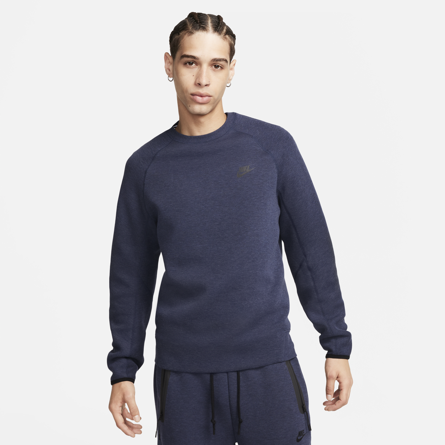 Sweatshirt Nike Sportswear Tech Fleece Mörkblå | FB7916-473, 0