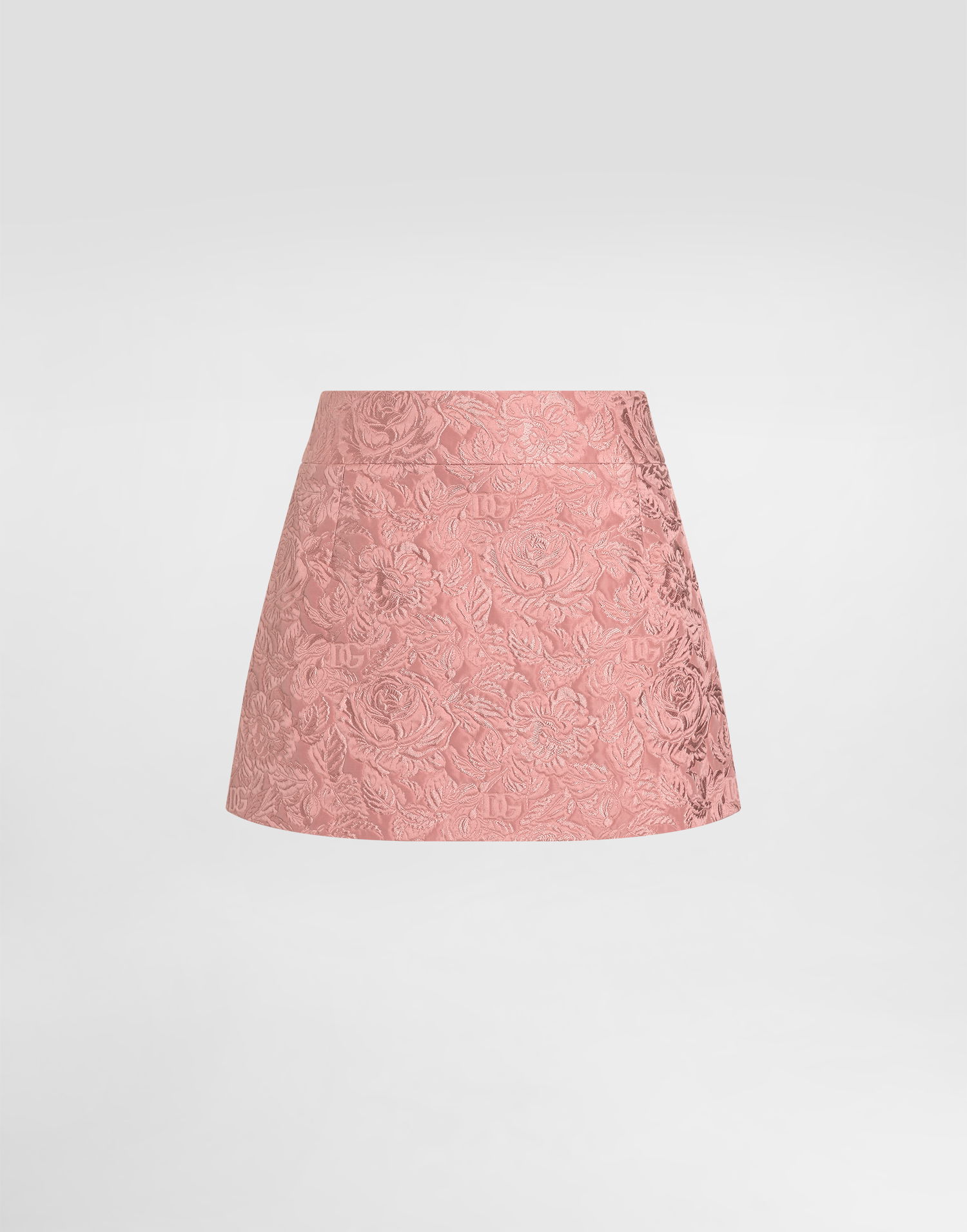 Kjol Dolce & Gabbana Dolce & Gabbana Floral Jacquard Miniskirt Rosa | F4A8CTHJMQKF0473, 0
