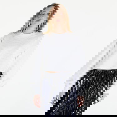 Sweatshirt CALVIN KLEIN Jeans Logo Short Crewneck Warp Logo White Vit | J20J223072 0K9, 0