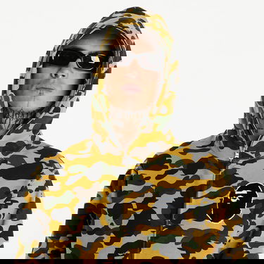 Sweatshirt BAPE A BATHING APE 1St Camo Full Zip Hoodie Yellow Gul | 001ZPK301004M YEL, 4