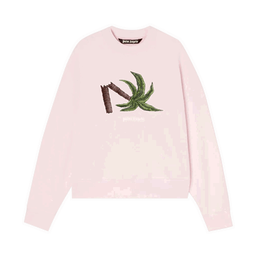 Sweater Palm Angels Broken Palm Crewneck Rosa | PMBA026S22FLE0133055, 0