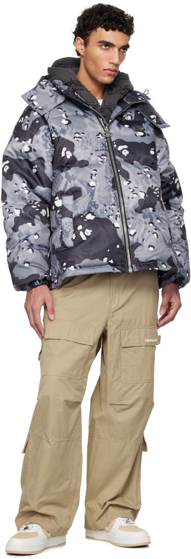 Pufferjacka AAPE by A Bathing Ape AAPE by A Bathing Ape Aape 29.5 Main Camo Down Jacket Grå | AAPDNM7666XXNBKG, 3