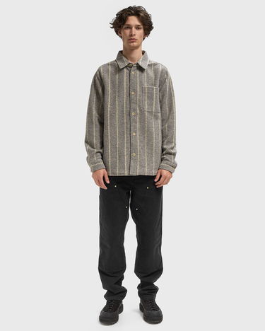 Skjorta Les Deux Lennon Wool Pinstripe Overshirt Grå | 1000558-320, 2