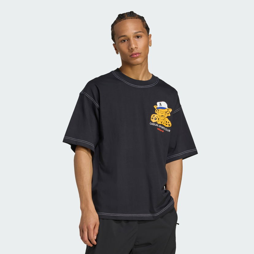 T-shirt adidas Performance Oversized T-Shirt Svart | JW0159