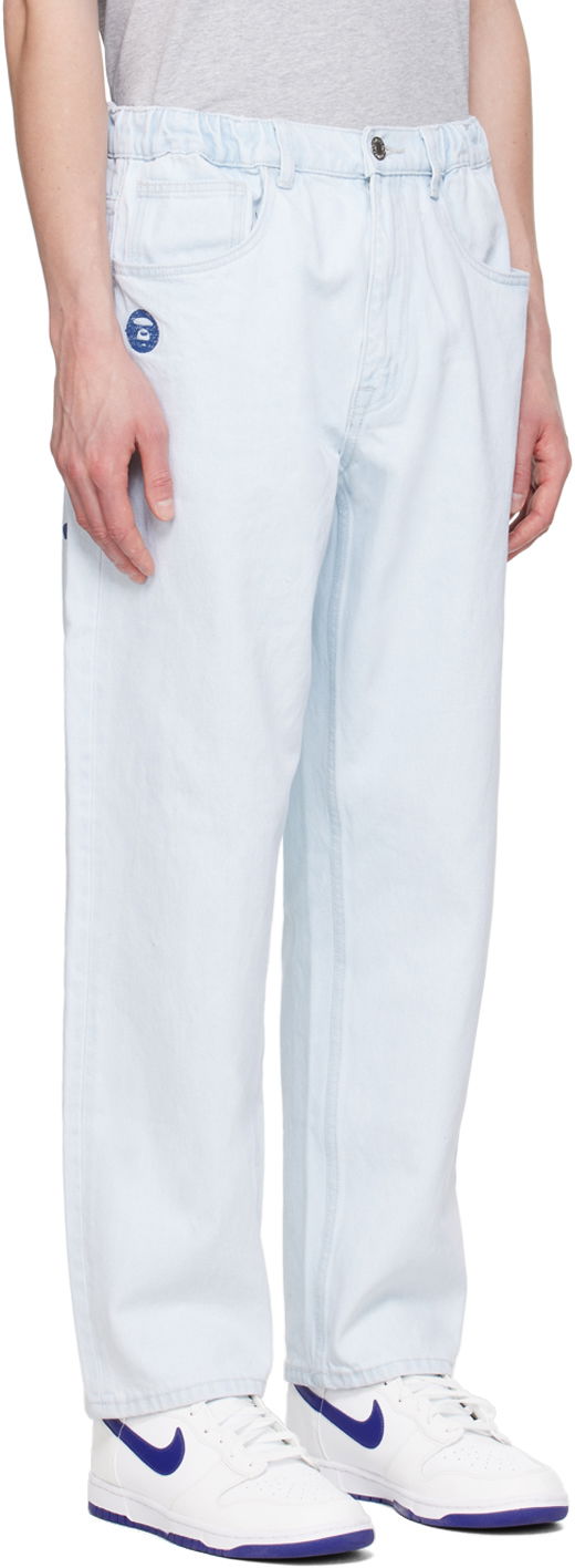 Jeans AAPE by A Bathing Ape AAPE by A Bathing Ape Drawstring Jeans Blå | AAPJNMA681XXMBLA, 1