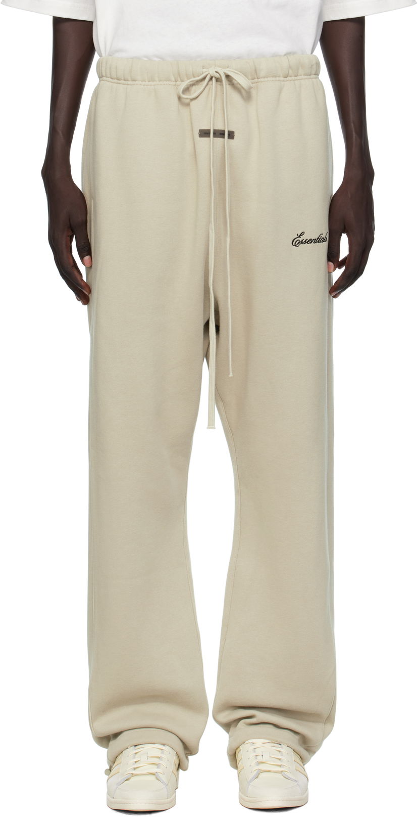 Träningsbyxor Fear of God Fear of God ESSENTIALS Relaxed Fleece Piping Sweatpants Beige | 130SP258066F
