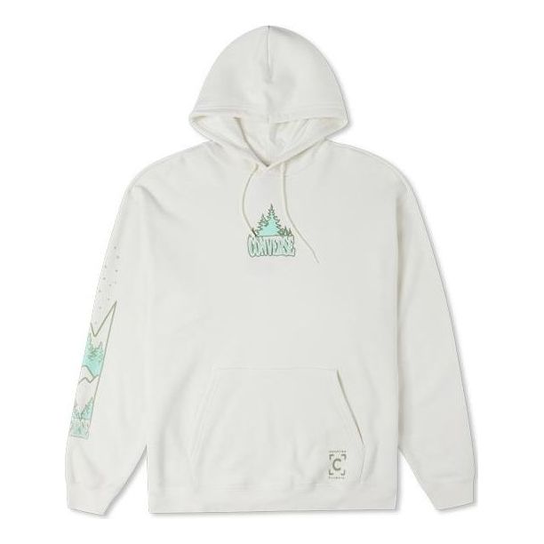 Sweatshirt Converse Counter Climate Graphic Print Hoodie Vit | 10025031-A01