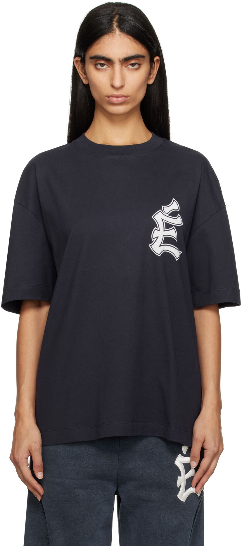 T-shirt Études The City Relax T-Shirt Mörkblå | H24MMTSH130-44